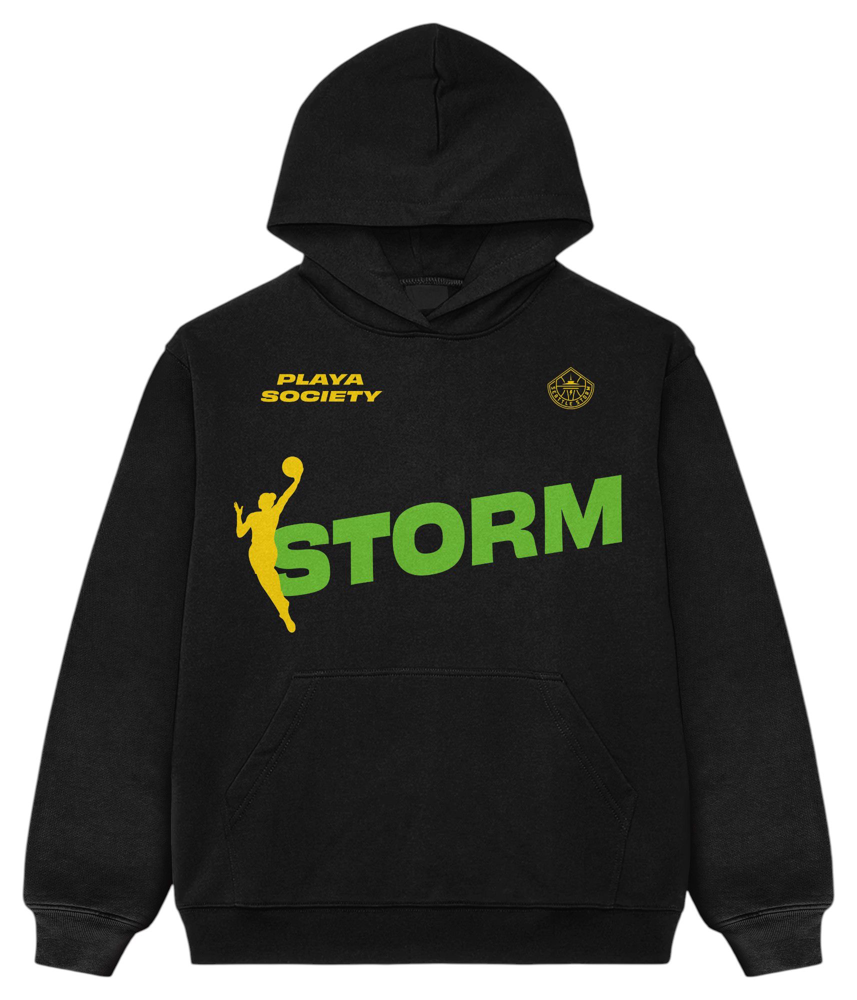 PLAYA SOCIETY Unisex Seattle Storm Black Catch Up Hoodie product image