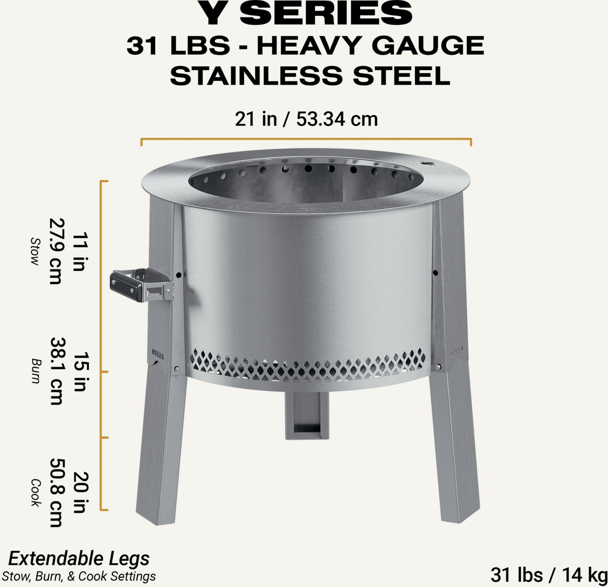 Breeo Y Series Smokeless Fire Pit product image