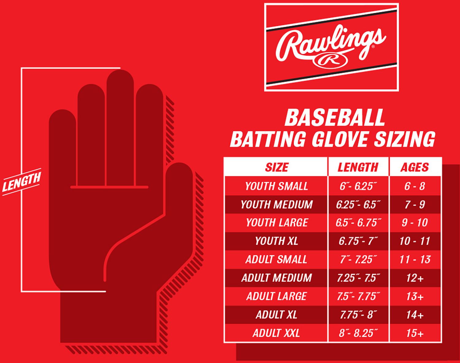 Rawlings Adult Workhorse Funburst Batting Gloves product image