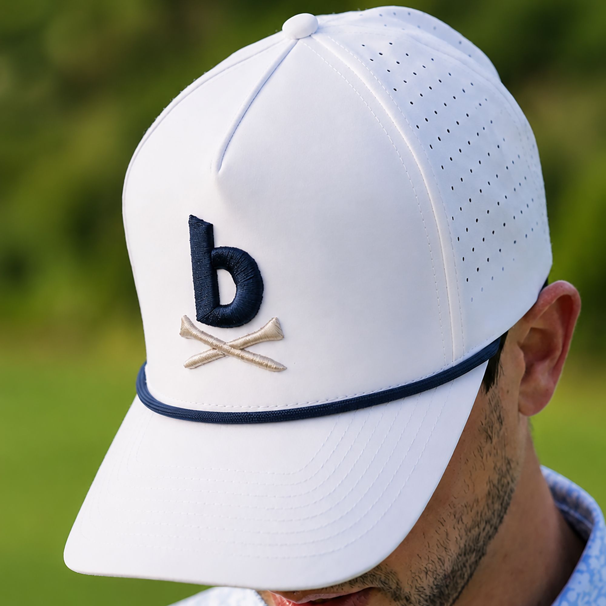 bluecaddie Men's Crossed Tees Rope Golf Hat product image