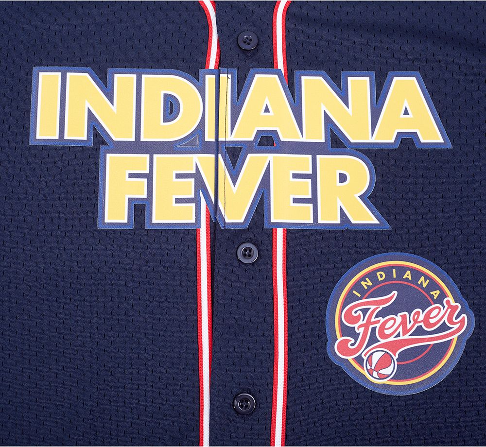 Pro Standard Men's Indiana Fever Mesh Navy Button-Down Jersey product image