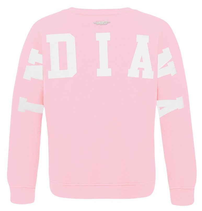 Pro Standard Girls' Indiana Fever Pink Wingspan Drop Shoulder Crewneck Sweatshirt product image