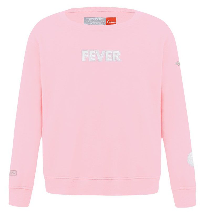 Pro Standard Girls' Indiana Fever Pink Wingspan Drop Shoulder Crewneck Sweatshirt product image