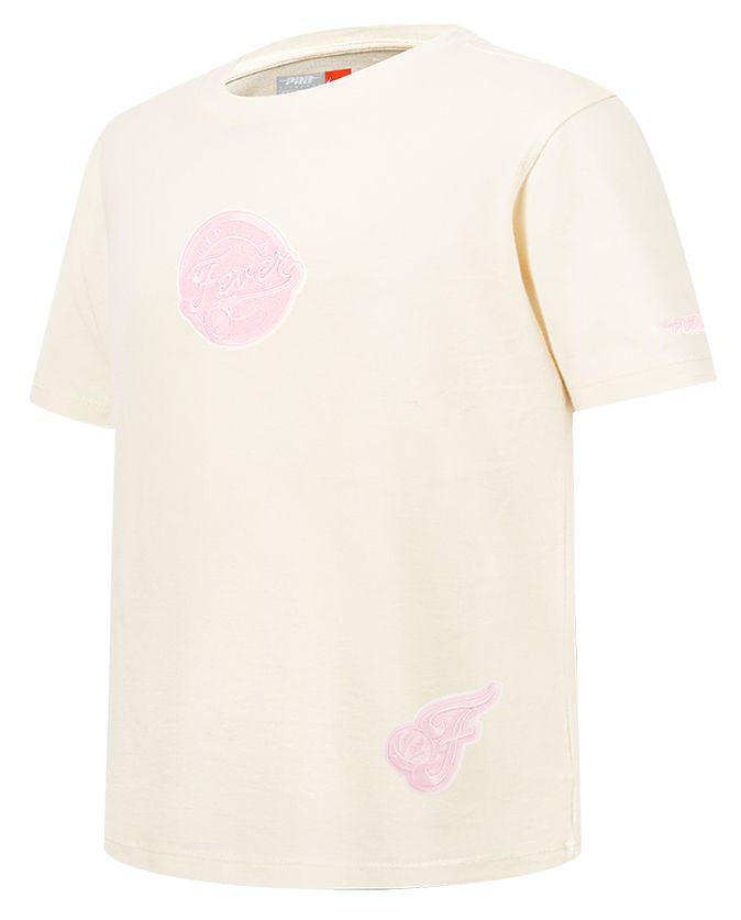 Pro Standard Girls' Indiana Fever Eggshell Wingspan Boxy T-Shirt product image