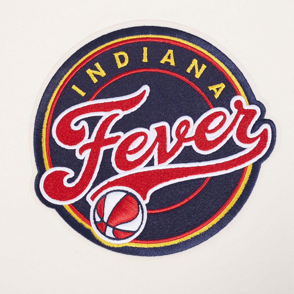 Pro Standard Women's Indiana Fever Off White Retro Classic Cropped Hoodie product image