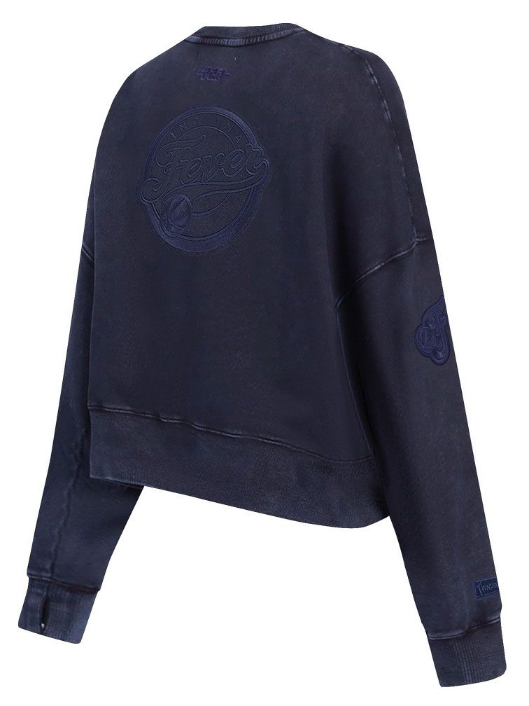 Pro Standard Women's Indiana Fever Washed Navy Washed Fleece Crewneck Sweatshirt product image