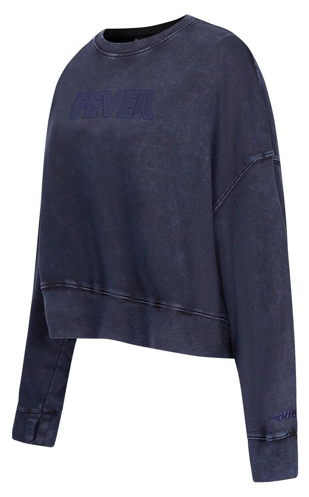Pro Standard Women's Indiana Fever Washed Navy Washed Fleece Crewneck Sweatshirt product image
