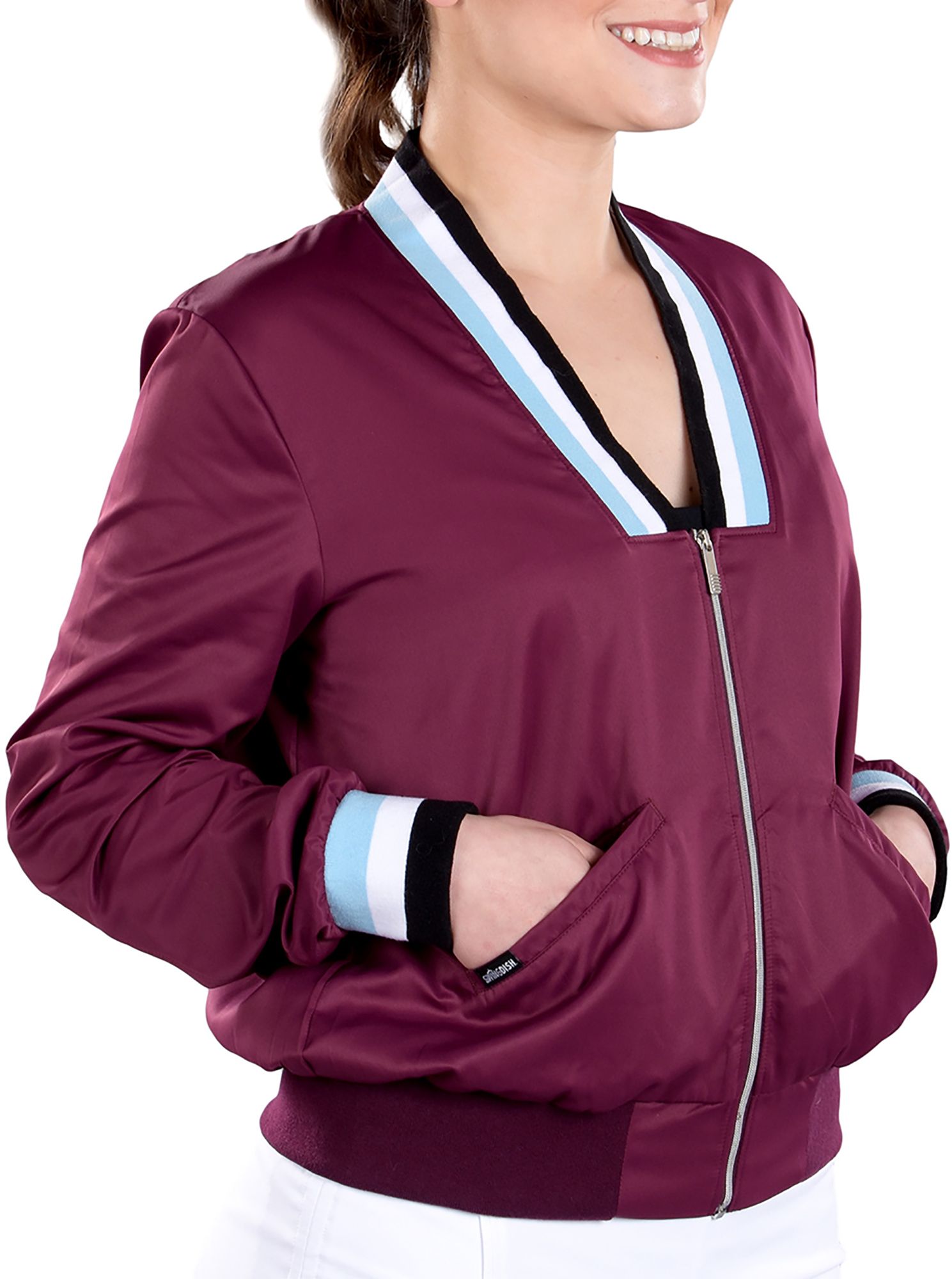 SwingDish Women's Berlin Full-Zip Golf Bomber Jacket product image