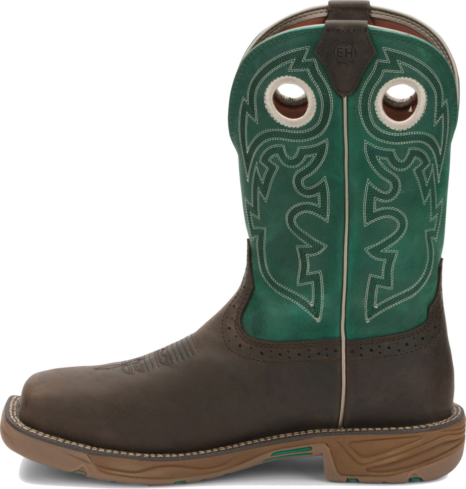 justin stampede work boots waterproof