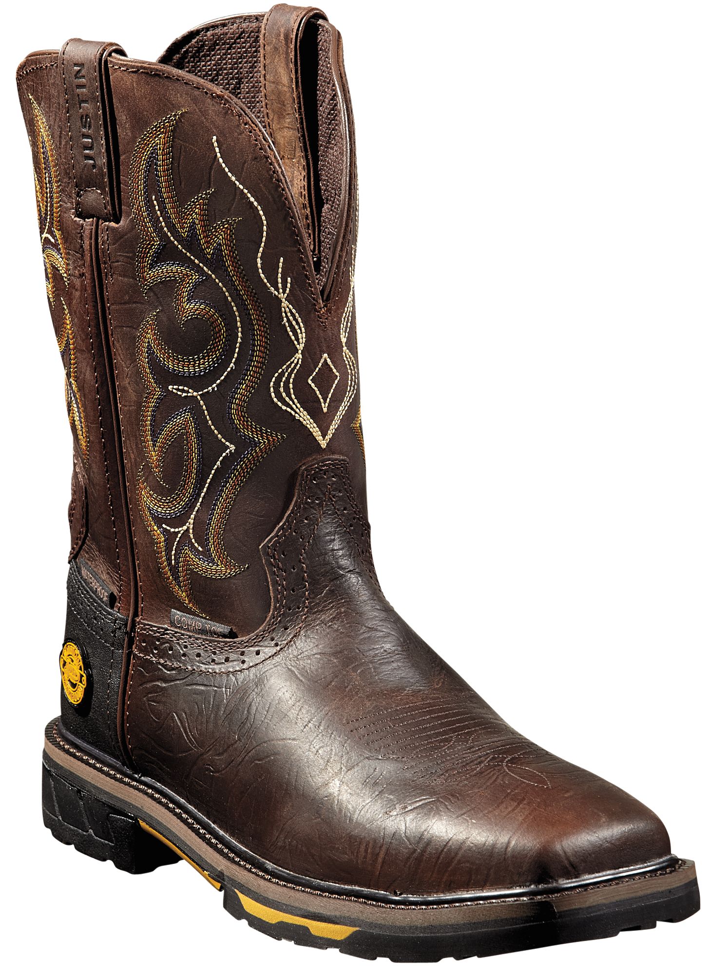justin hybred work boots