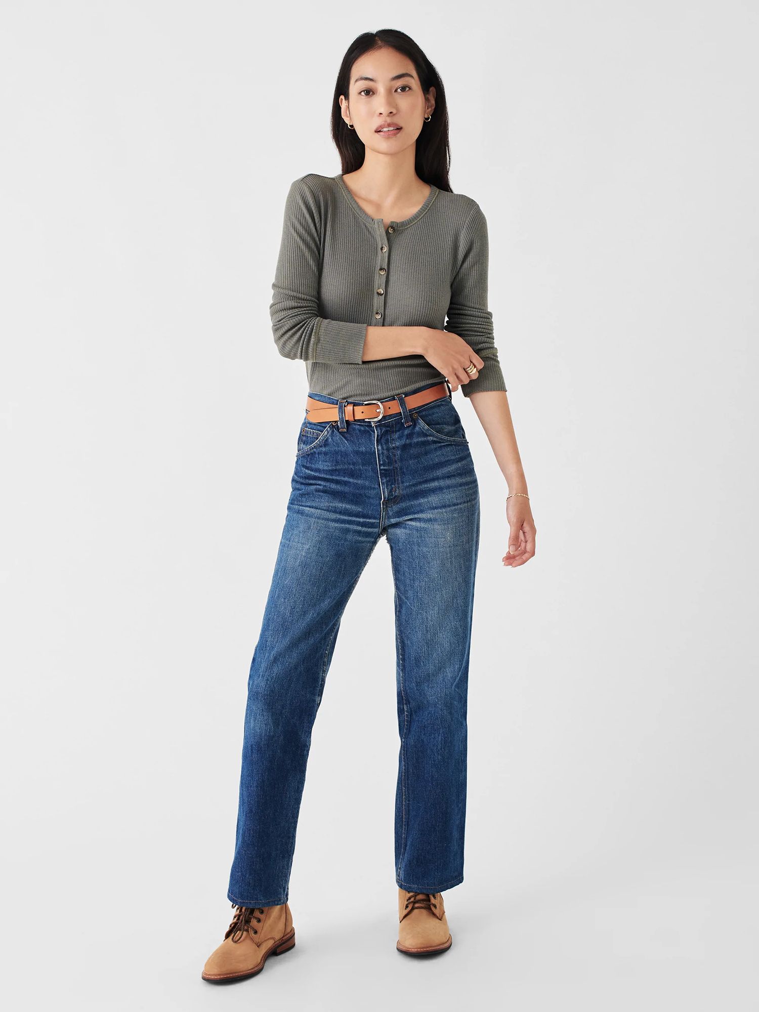 Faherty Women's Legend Rib Gila Henley product image