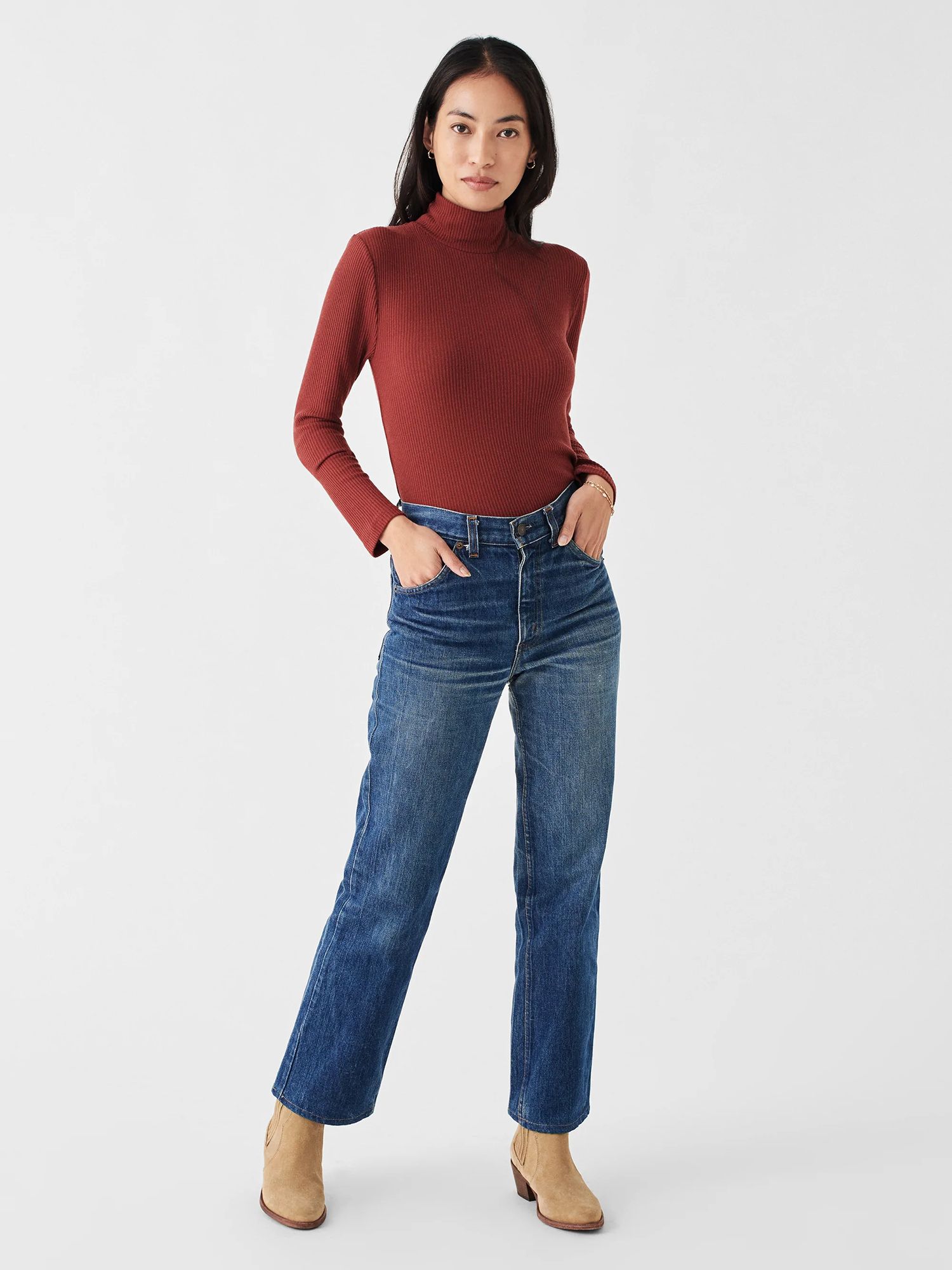 Faherty Women's Legend Rib Roscoe Turtleneck product image