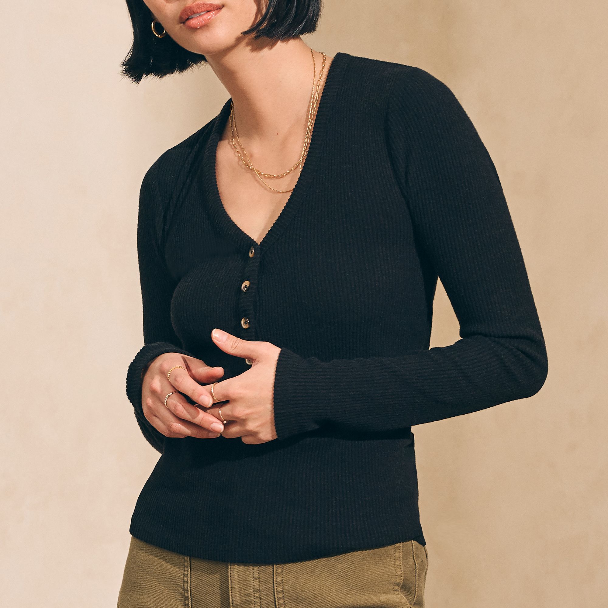 Faherty Women's Legend Rib Henley product image