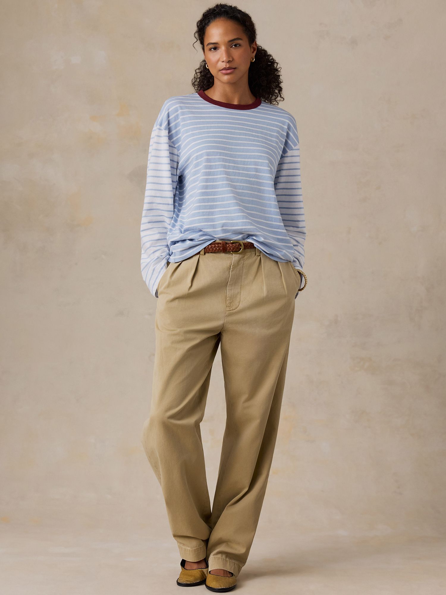 Faherty Women's Sunwashed Long Sleeve Retro T-shirt product image
