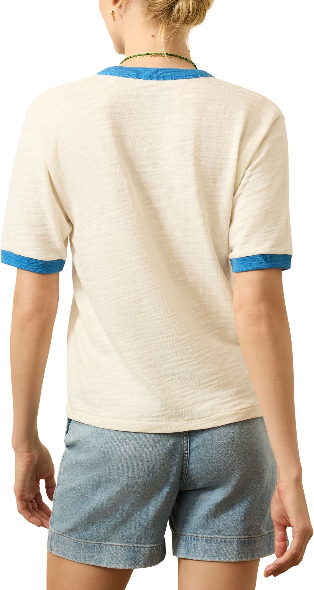 Faherty Women's Sunwashed Slub Camp T-Shirt product image