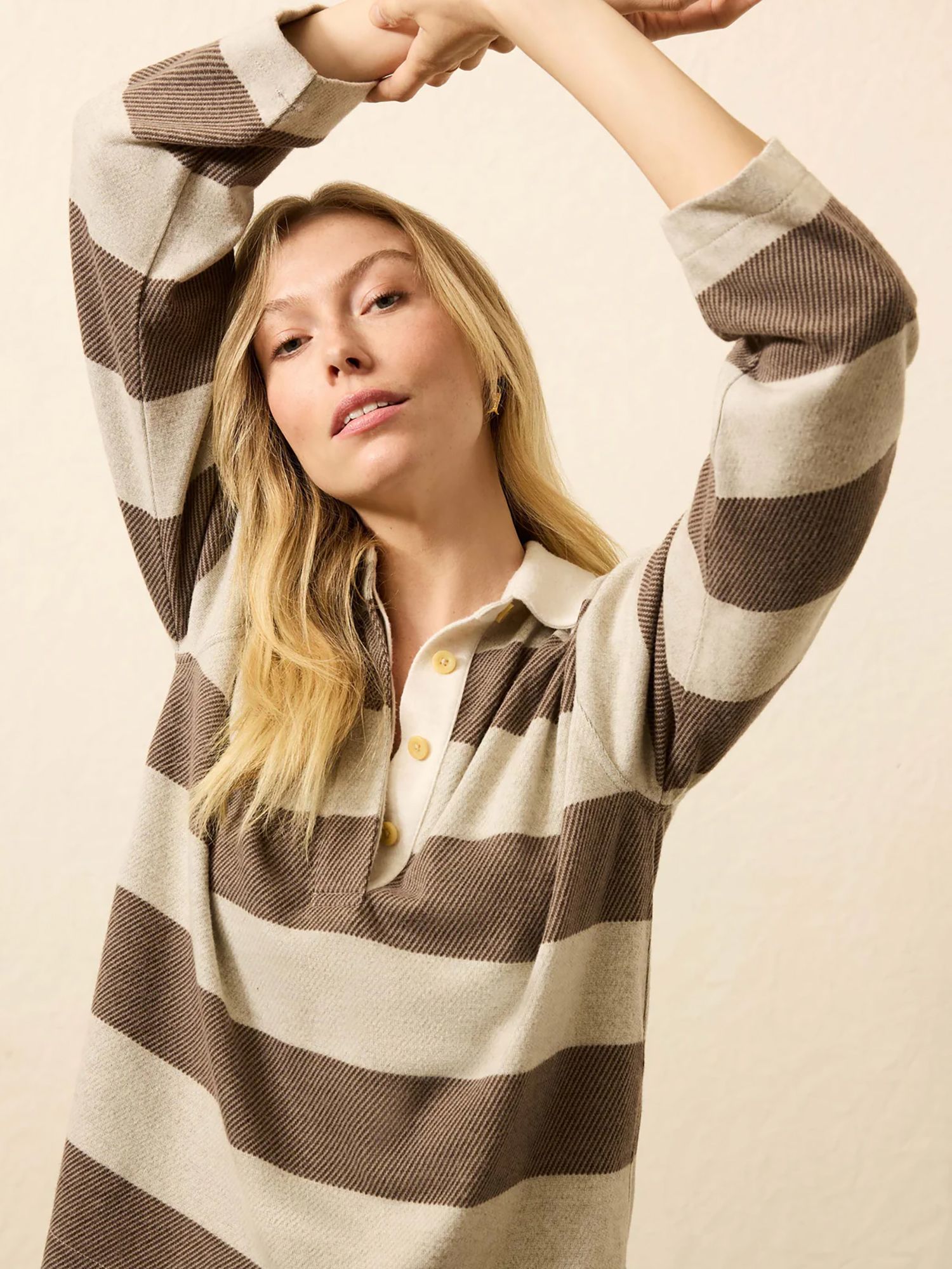 Faherty Women's Legend Sweater Rugby Popover Shirt product image