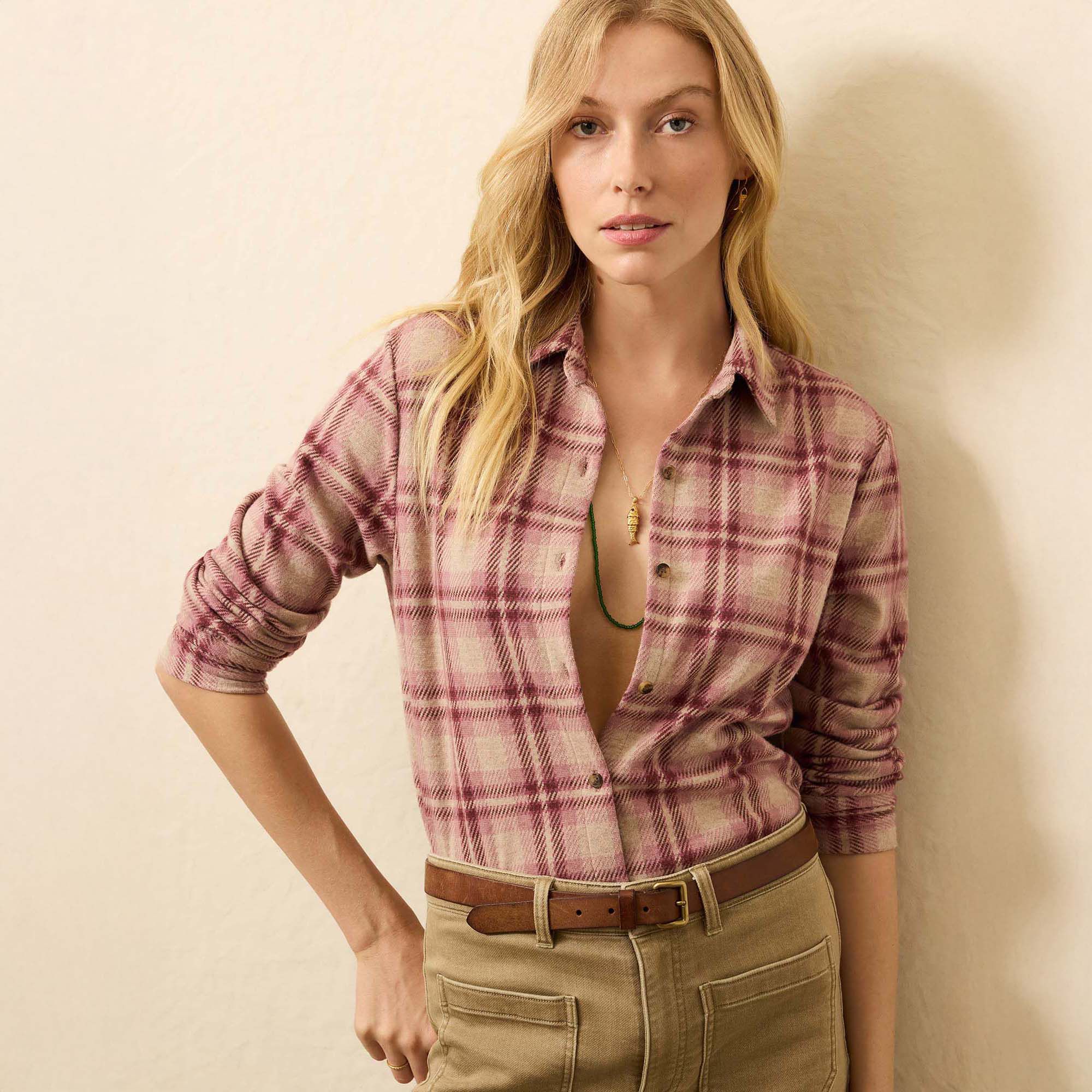 Faherty Women's Legend Sweater Classic Shirt product image