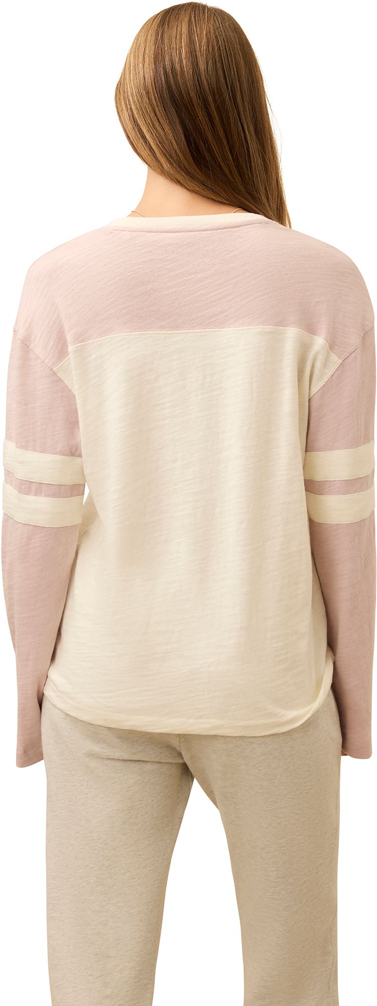 Faherty Women's Sunwash Slub Varsity Long Sleeve T-Shirt product image
