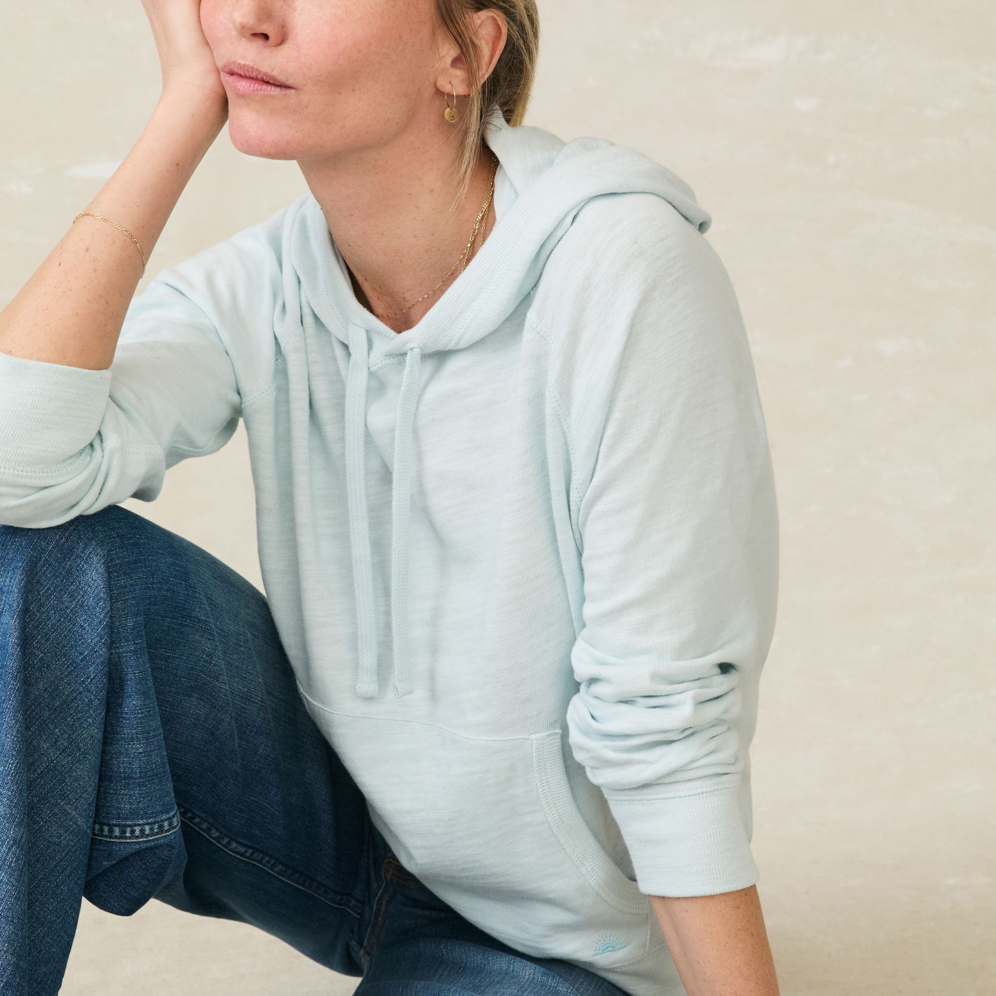 Faherty Women's Sunwashed Sunray Slub Hoodie product image