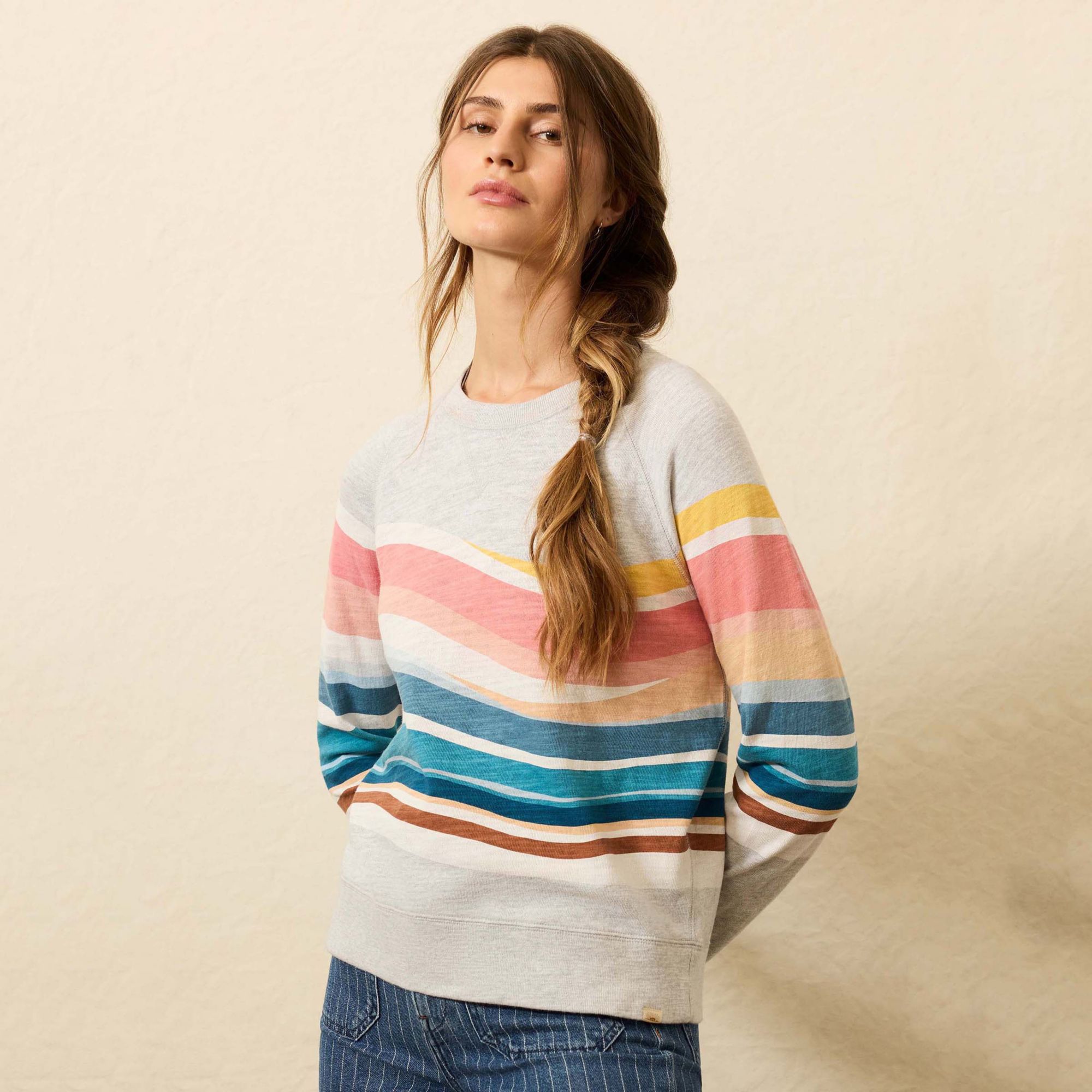 Faherty Women's Sunwashed Slub Crew product image