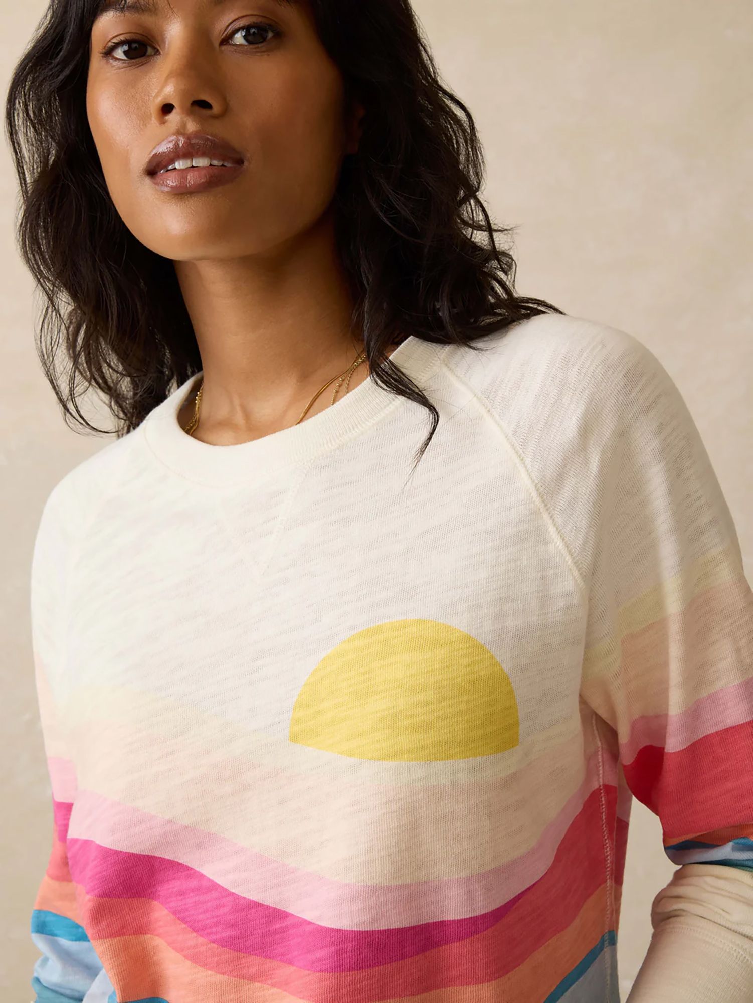 Faherty Women's Sunwashed Slub Crew product image