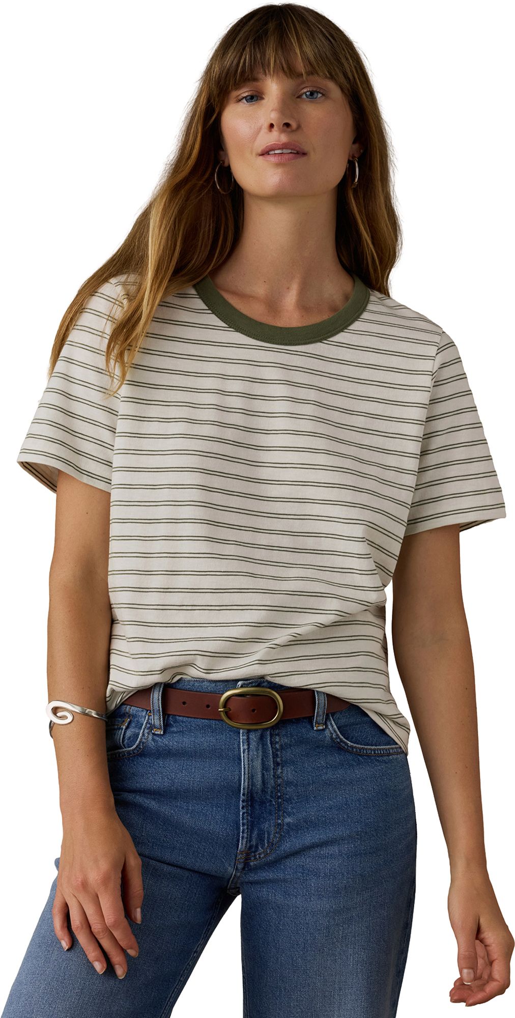 Faherty Women's Sunwashed Regenerative Cotton Essential Tee product image