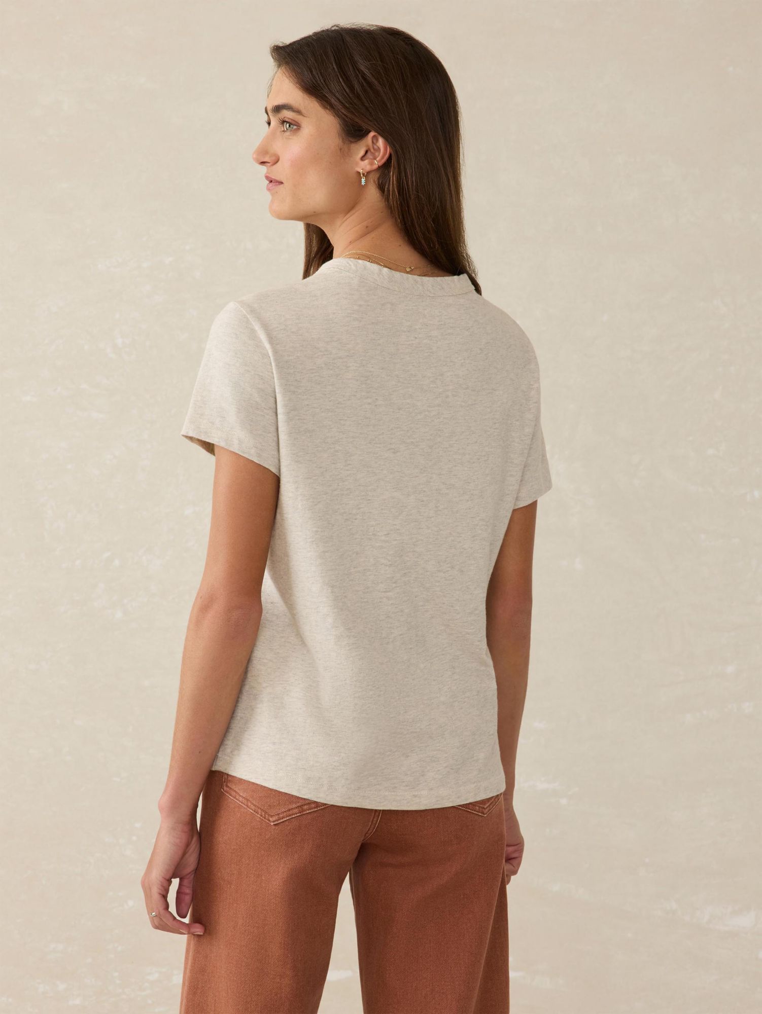 Faherty Women's Sunwashed Short Sleeve Crew T-Shirt product image
