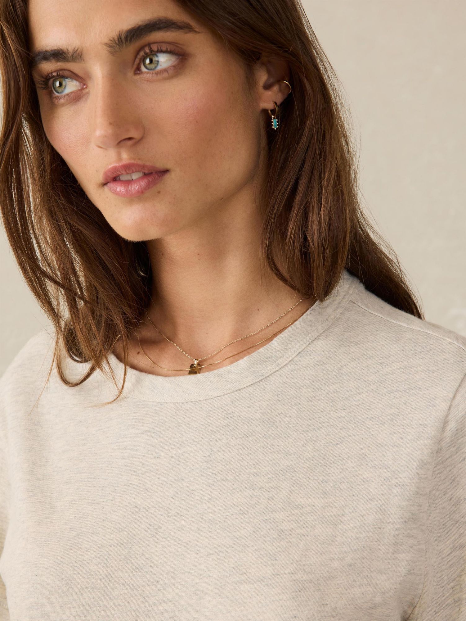 Faherty Women's Sunwashed Short Sleeve Crew T-Shirt product image