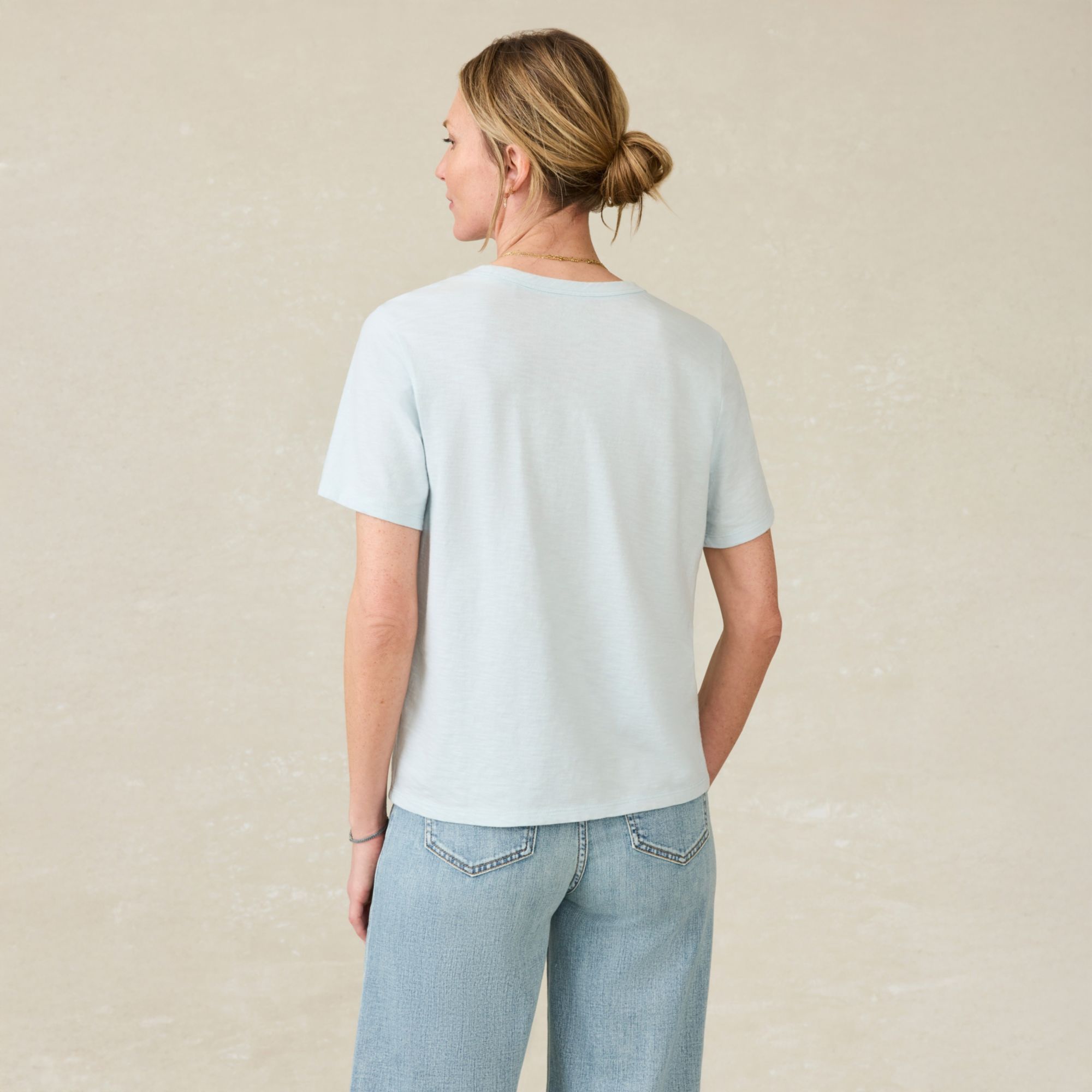 Faherty Women's Sunwashed Short Sleeve Crew T-Shirt product image