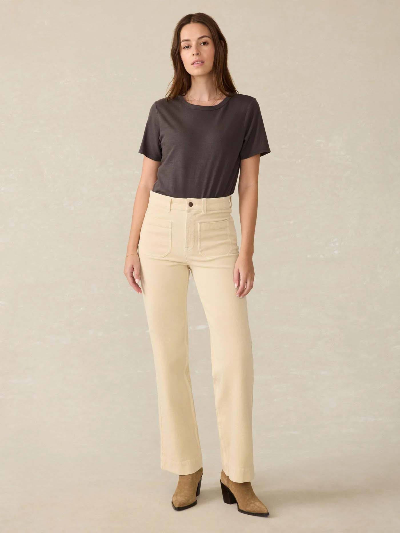 Faherty Women's Sunwashed Short Sleeve Crew T-Shirt product image