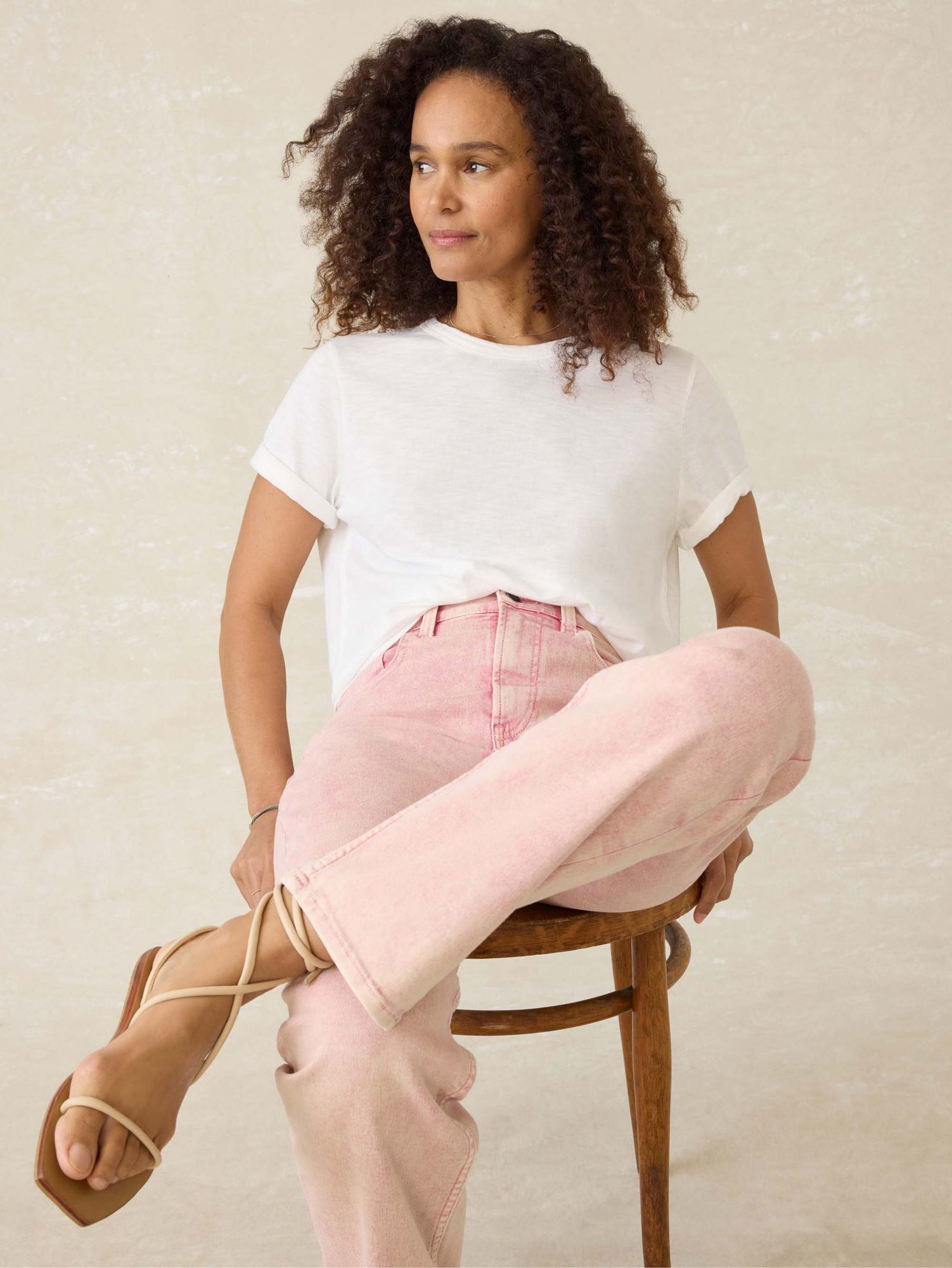 Faherty Women's Sunwashed Short Sleeve Crew T-Shirt product image