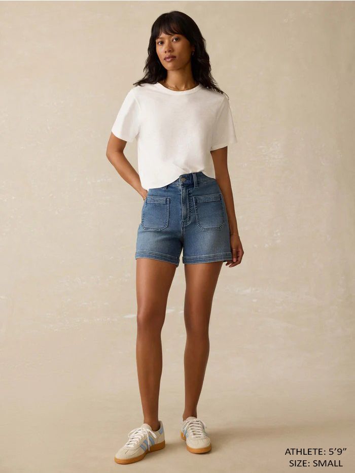 Faherty Women's Sunwashed Short Sleeve Crew T-Shirt product image