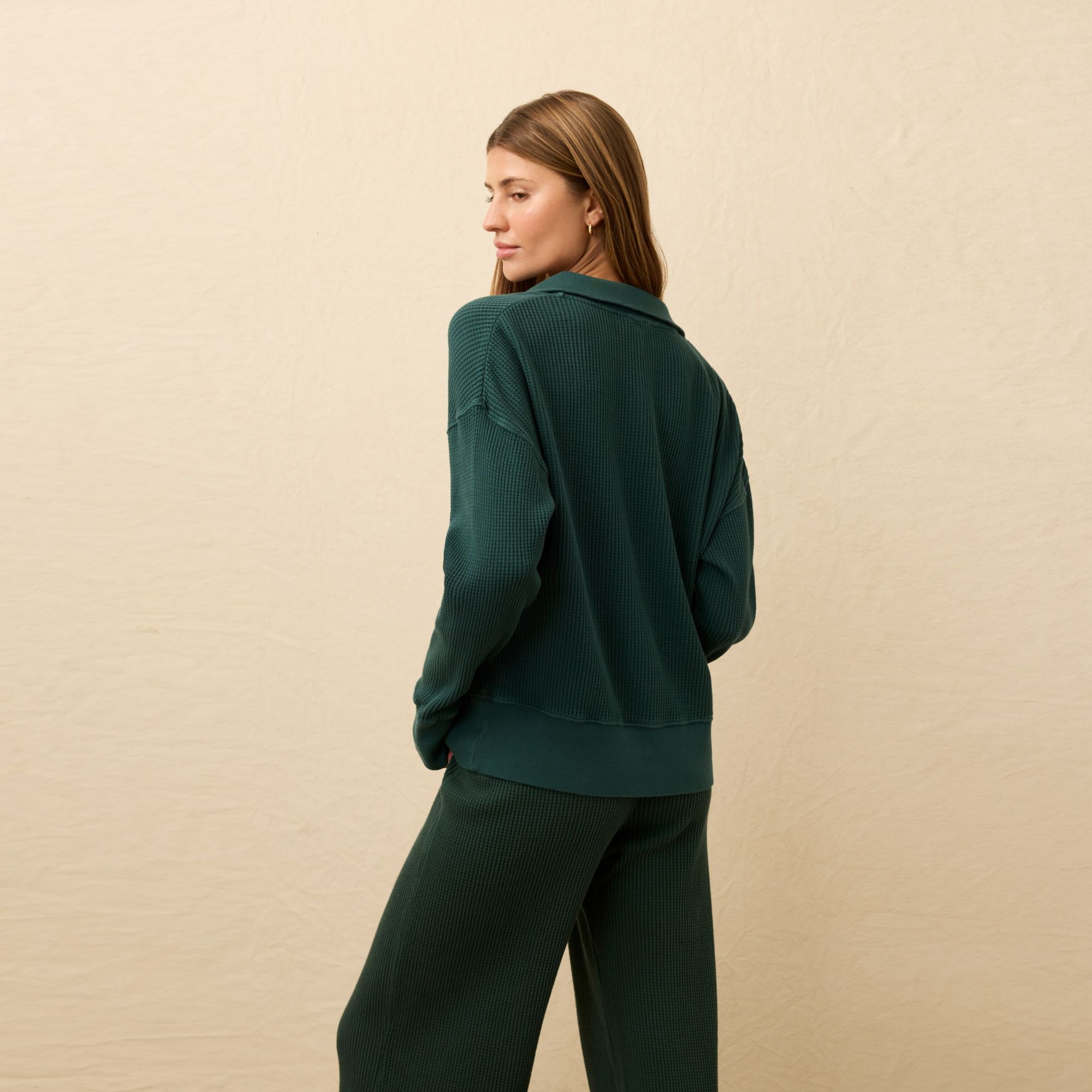 Faherty Women's Apres Waffle Henley product image