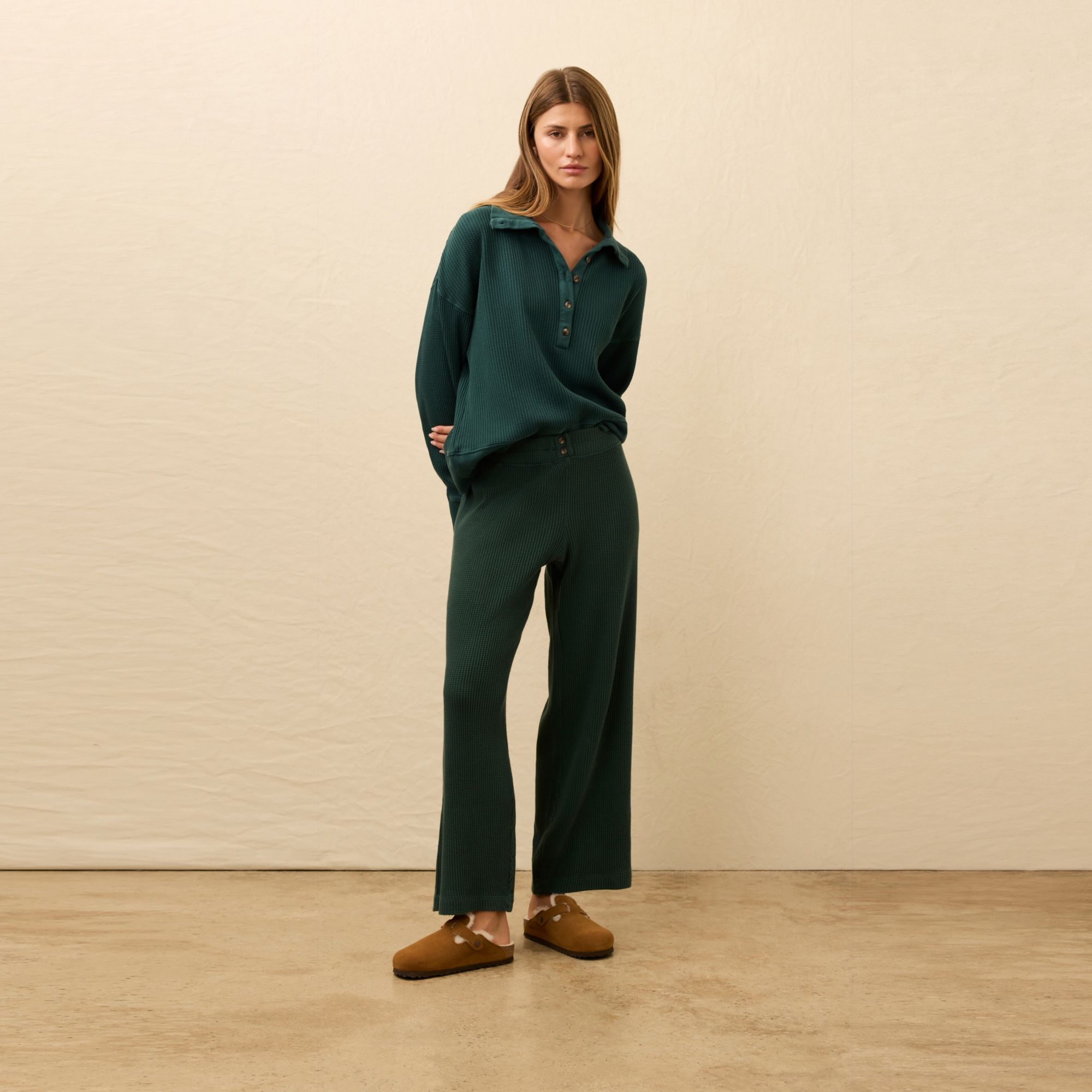 Faherty Women's Apres Waffle Henley product image