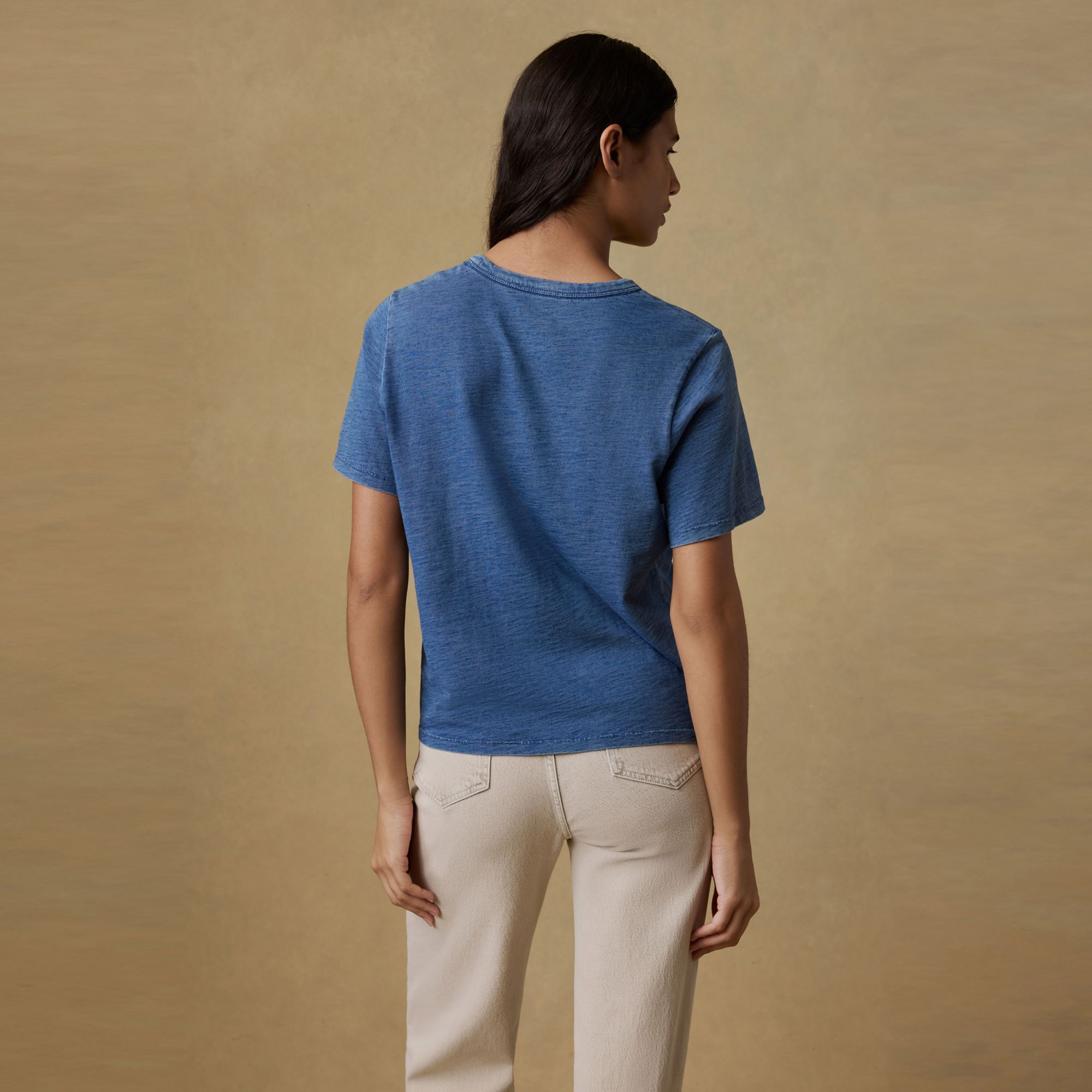 Faherty Women's Sunwashed Regenerative Cotton Essential Tee product image