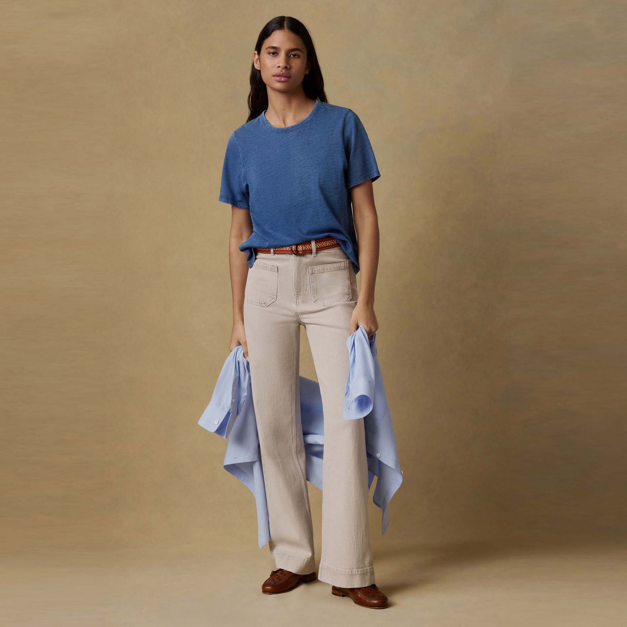 Faherty Women's Sunwashed Regenerative Cotton Essential Tee product image