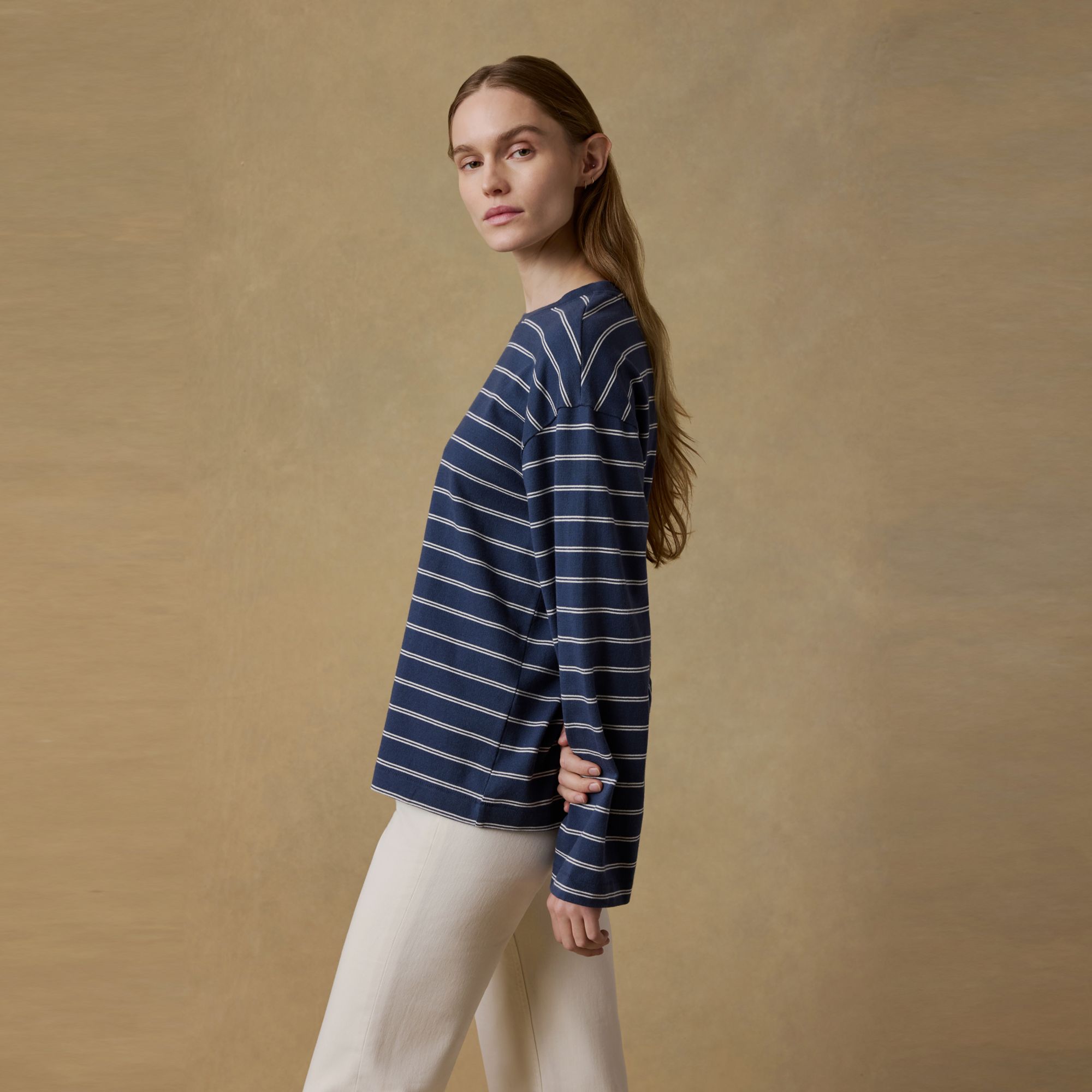 Faherty Women's Sport Jersey Long Sleeve Vintage T-shirt product image