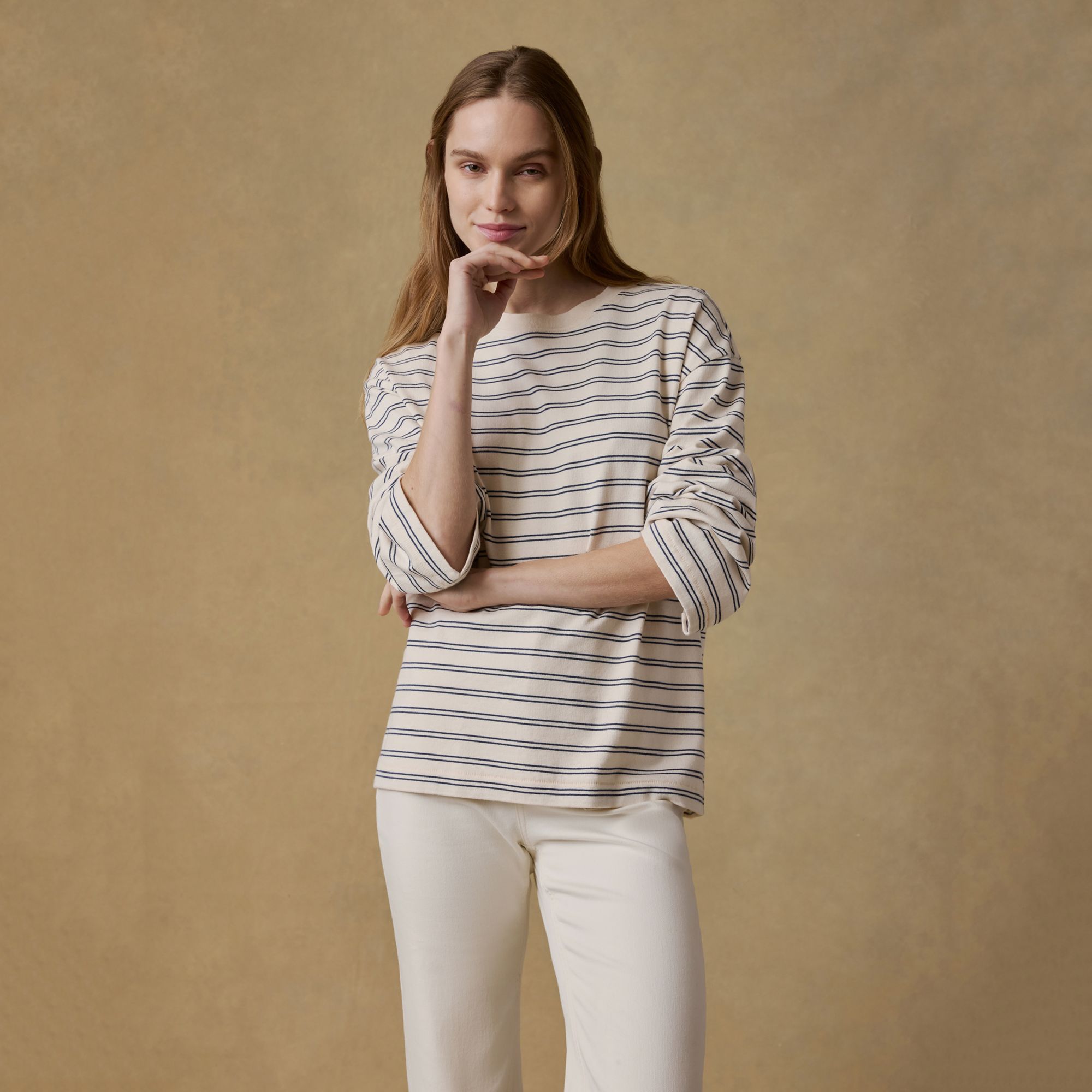 Faherty Women's Sport Jersey Long Sleeve Vintage T-shirt product image