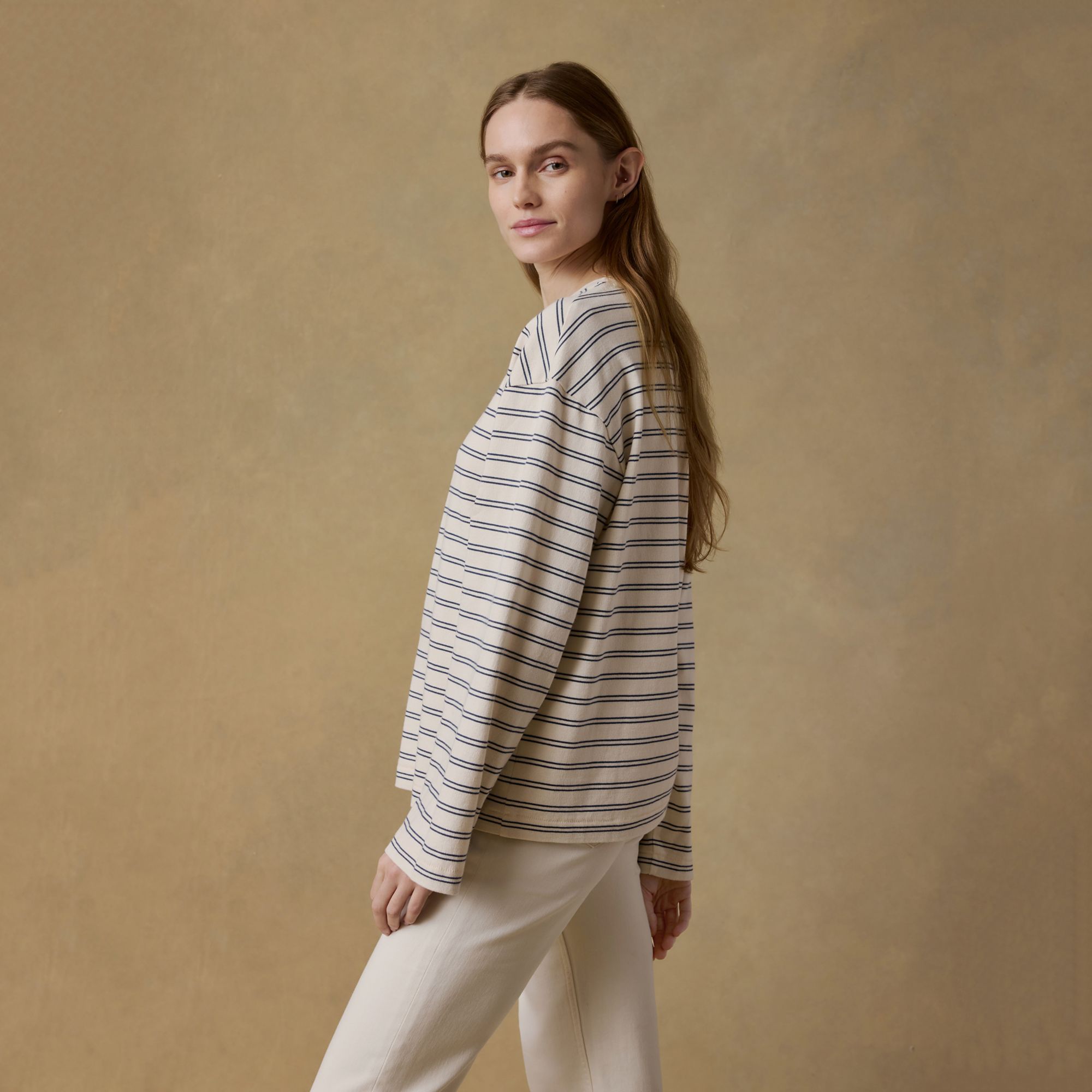 Faherty Women's Sport Jersey Long Sleeve Vintage T-shirt product image