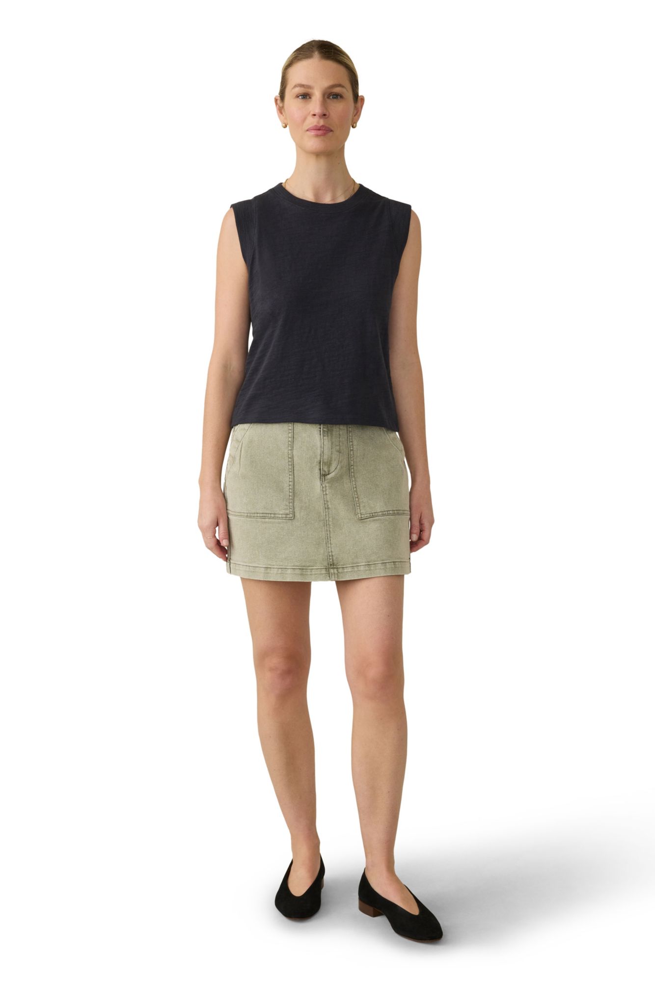 Faherty Women's Sunwashed Slub Muscle Tank product image