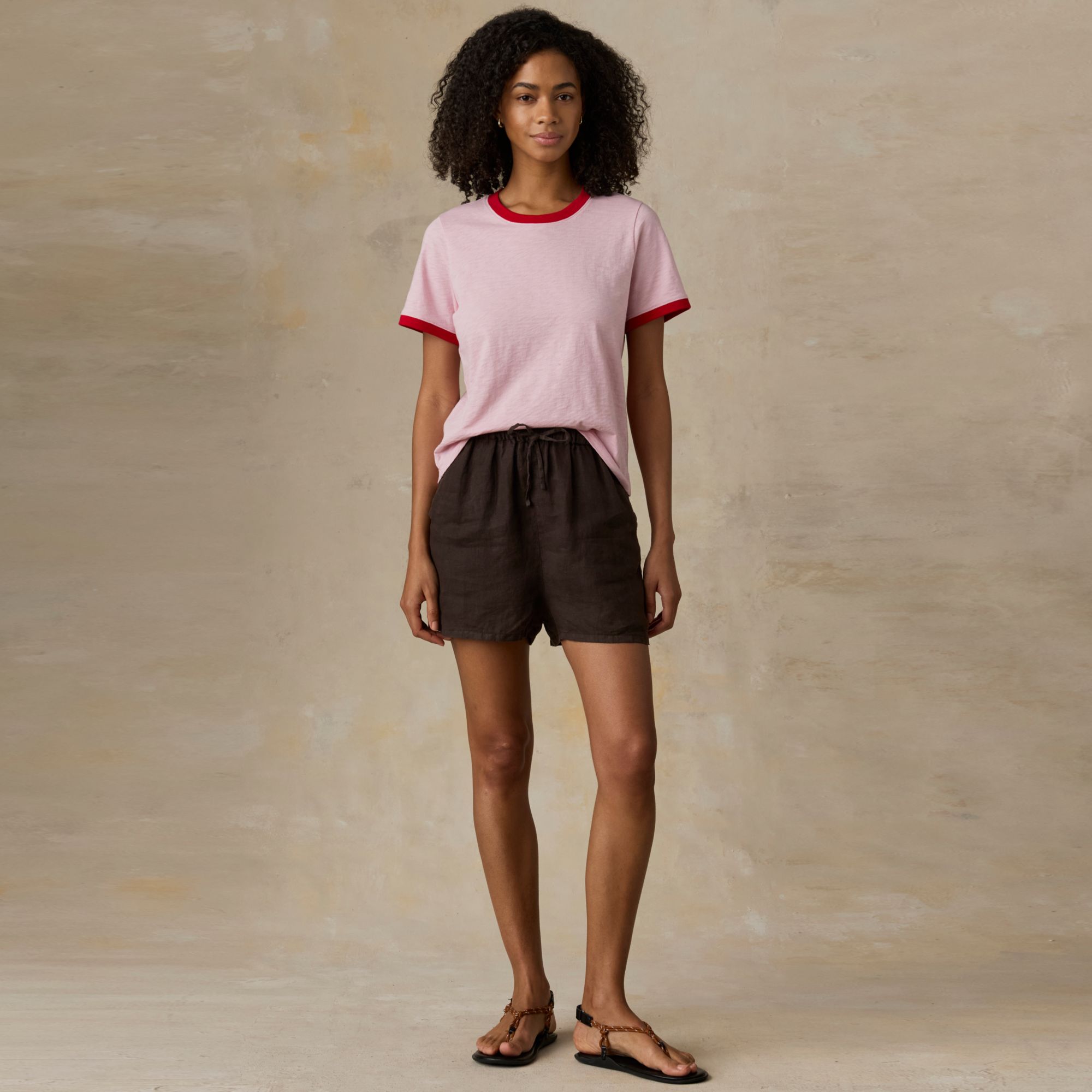 Faherty Women's Sunwashed Regenerative Cotton Essential Tee product image