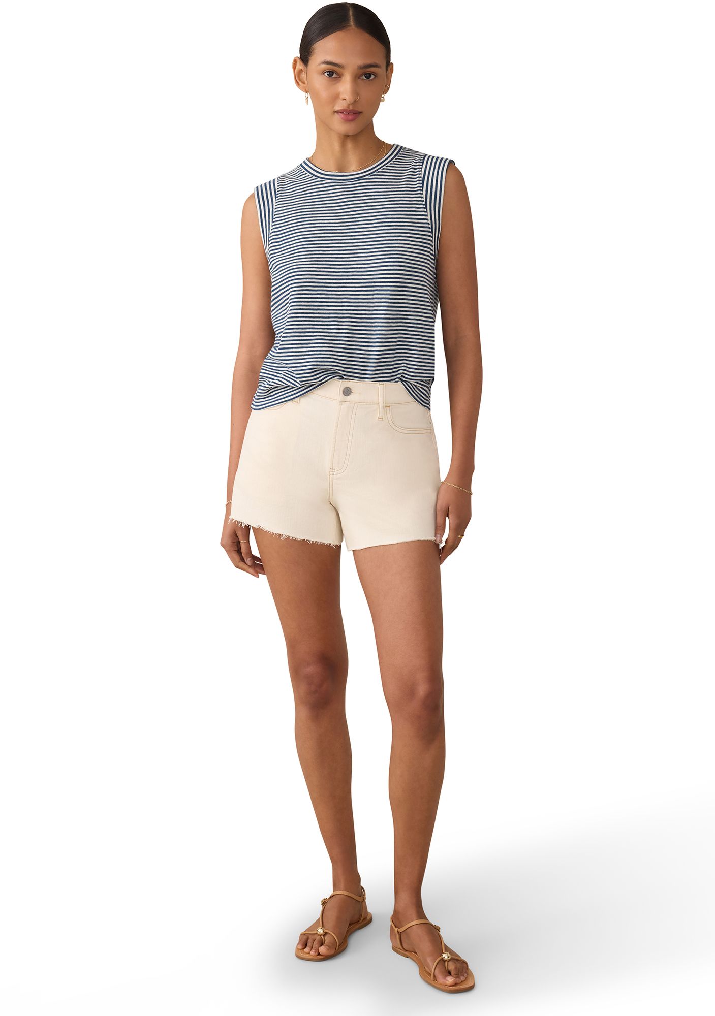 Faherty Women's Sunwashed Slub Muscle Tank product image
