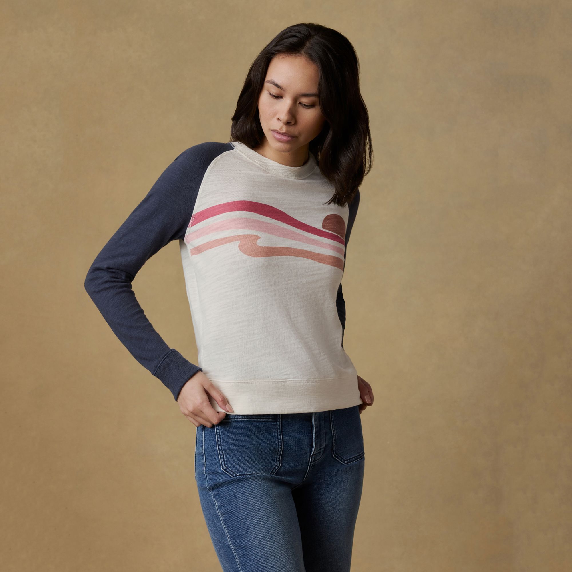 Faherty Women's Sunwashed Slub Crew product image