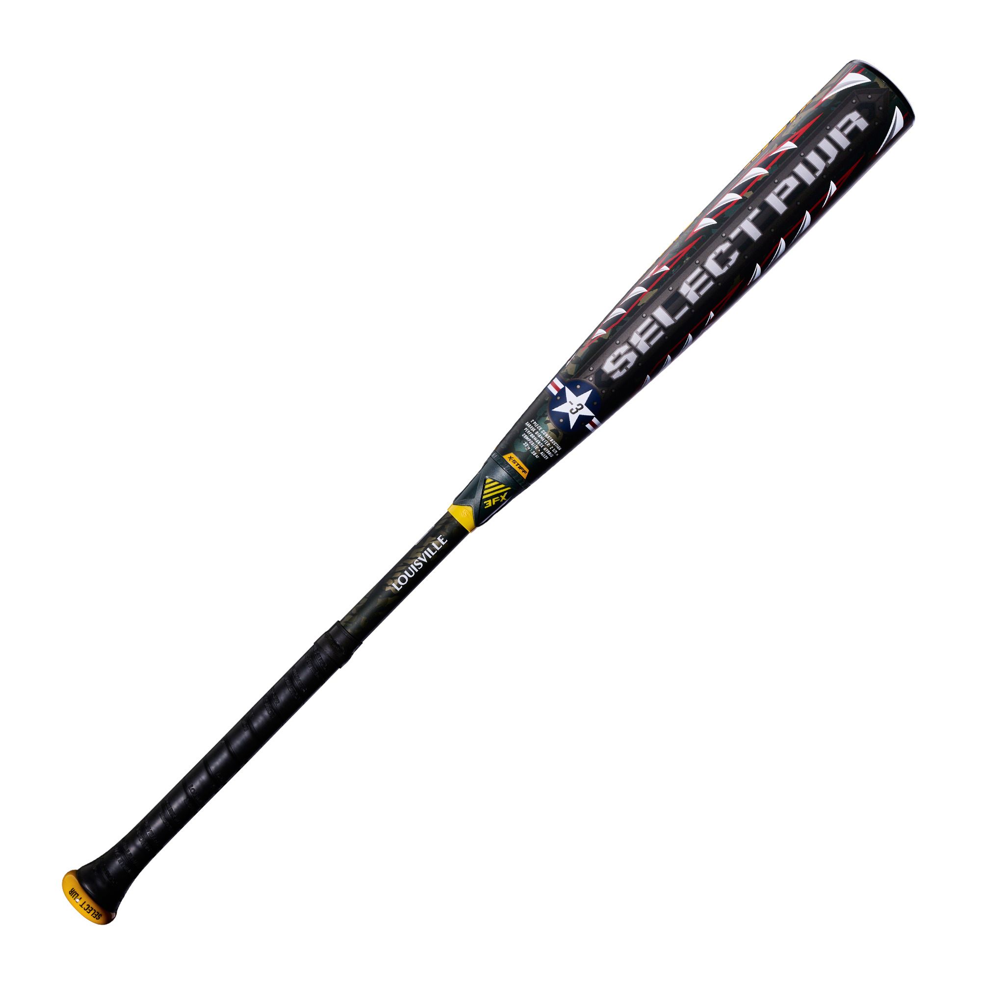 Louisville Slugger Select PWR Tiger Shark Hybrid BBCOR Bat 2026 (-3) product image