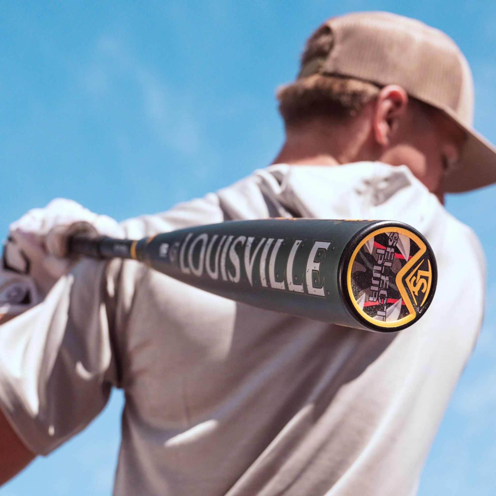 Louisville Slugger Select PWR Tiger Shark Hybrid BBCOR Bat 2026 (-3) product image