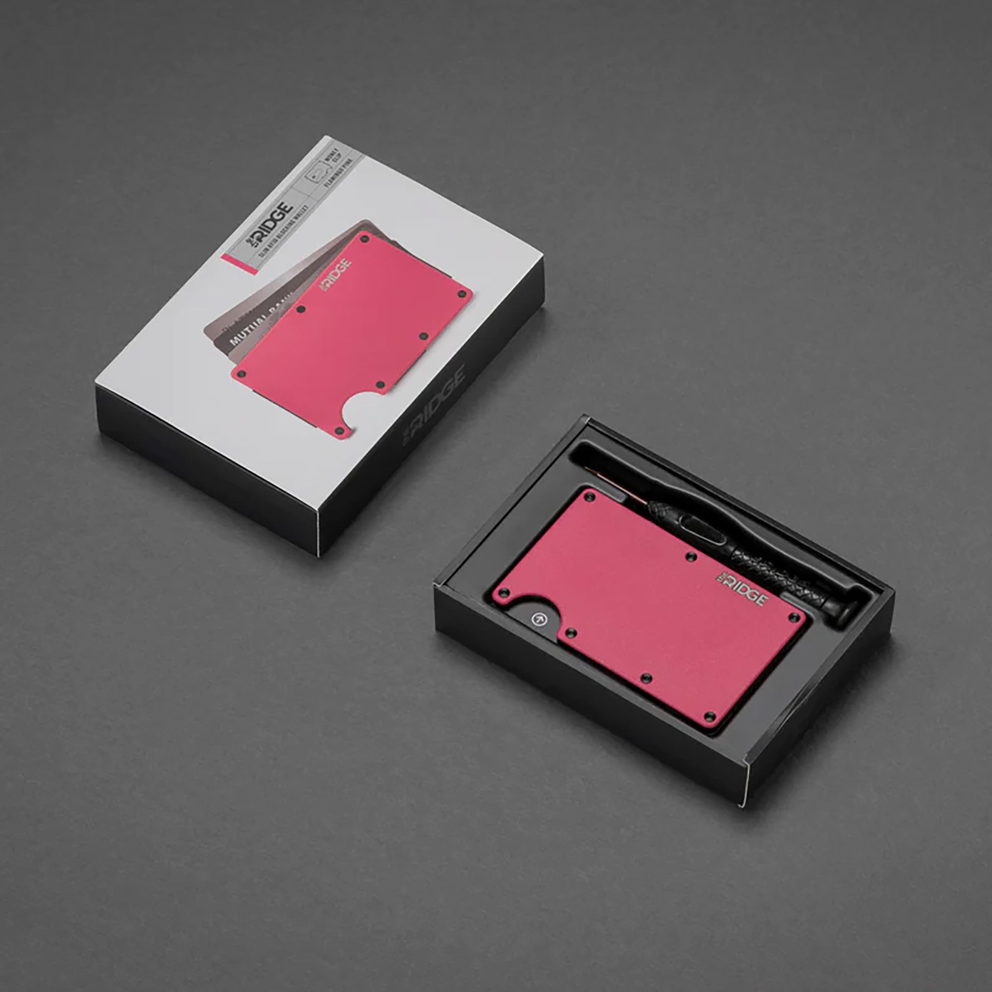 Ridge Wallet Flamingo Pink Wallet with Cash Strap product image