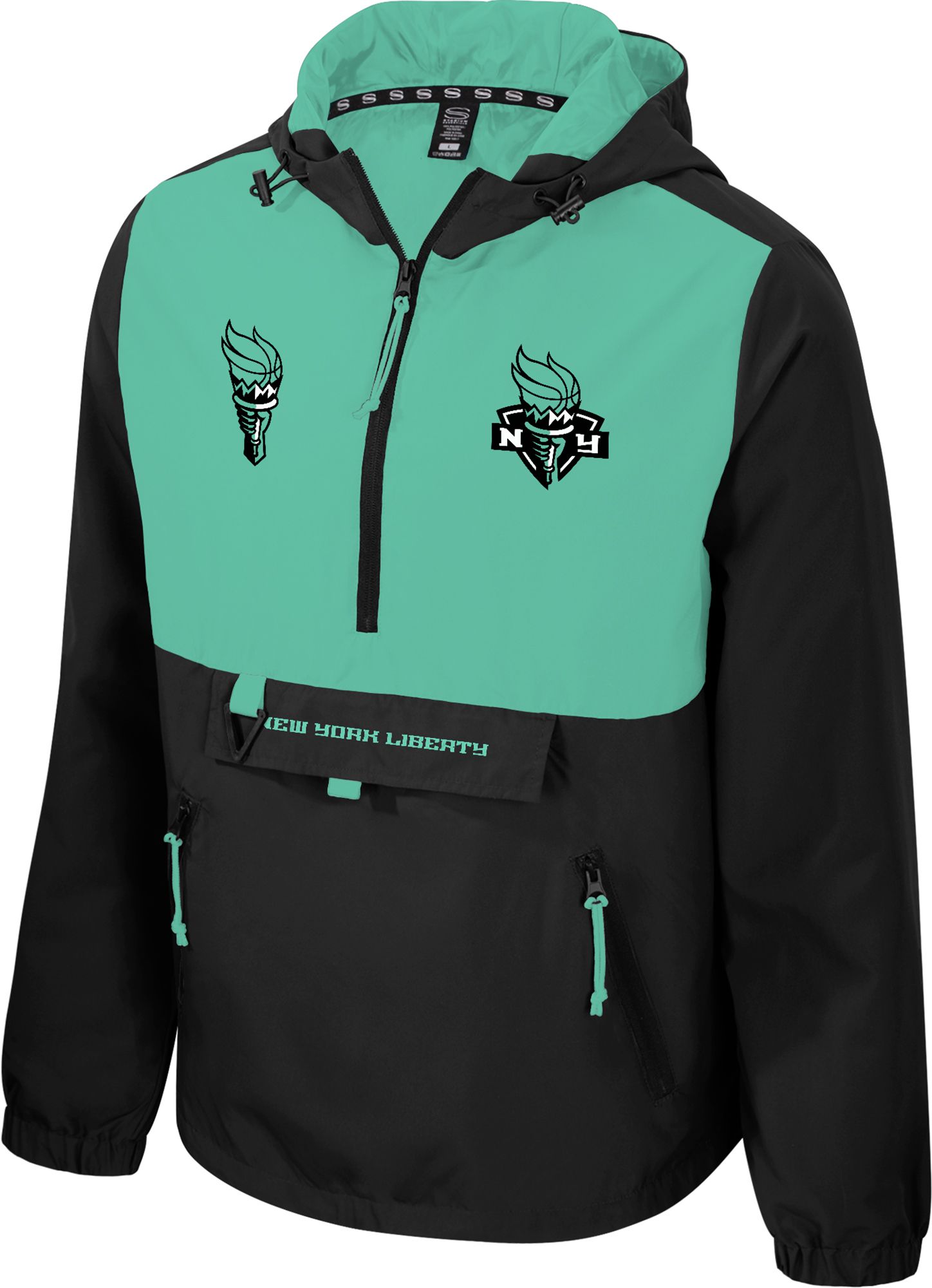 Stadium Essentials Adult New York Liberty Black Legend Challenger 1/4 Zip product image