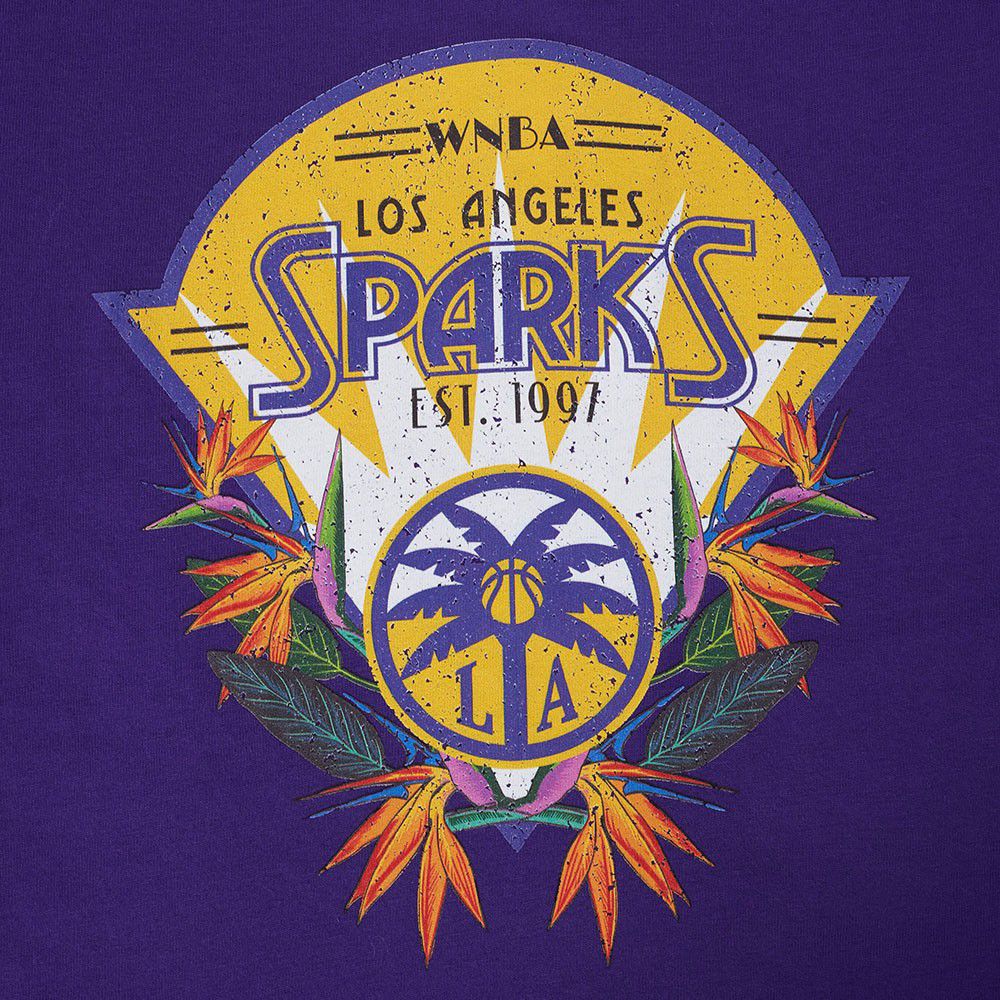 Pro Standard Girls' Los Angeles Sparks Purple Paradise Boxy T-Shirt product image