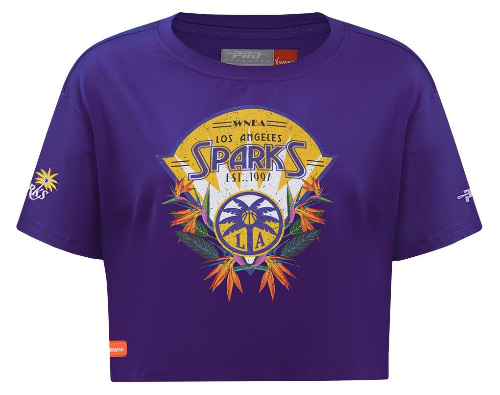 Pro Standard Girls' Los Angeles Sparks Purple Paradise Boxy T-Shirt product image