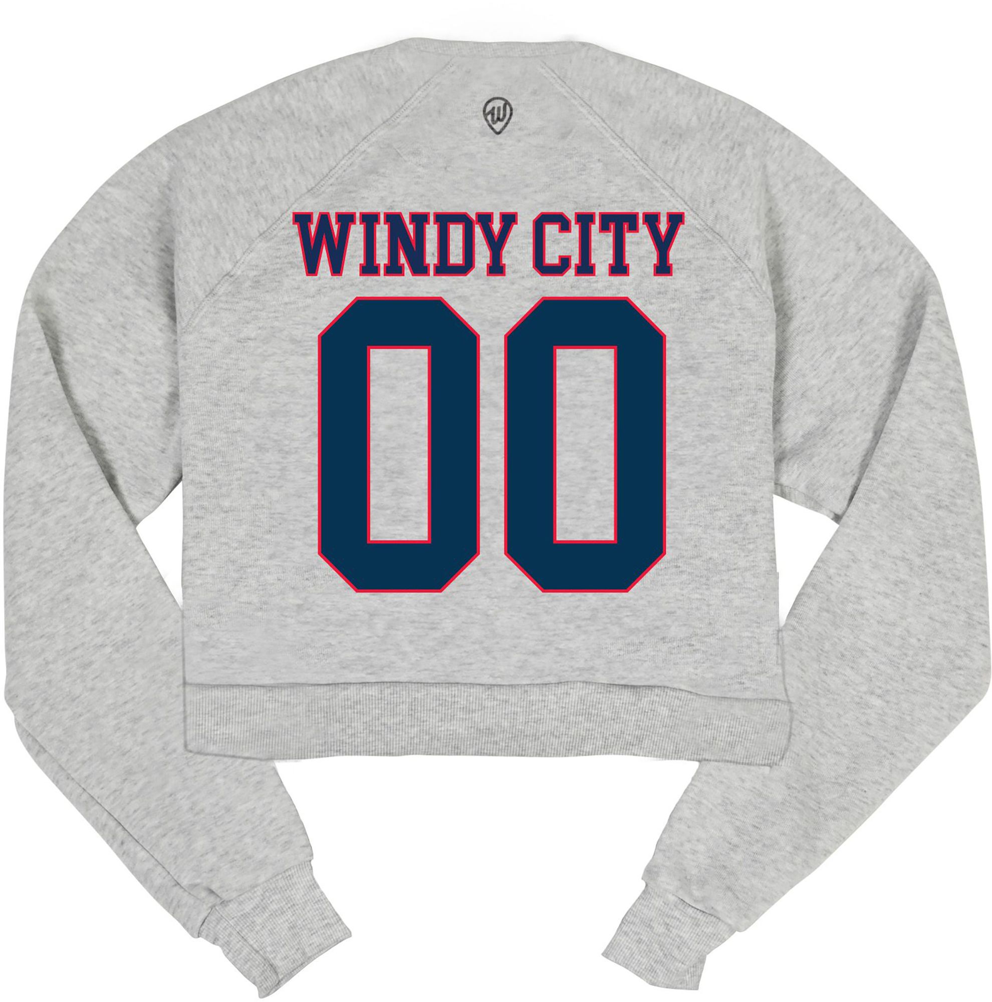 Where I'm From Women's Chicago Ash Cropped Crewneck Sweatshirt product image